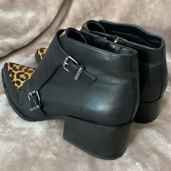 Circus by Sam Edelman Black Leopard Ankle Booties - Picture 3 of 10